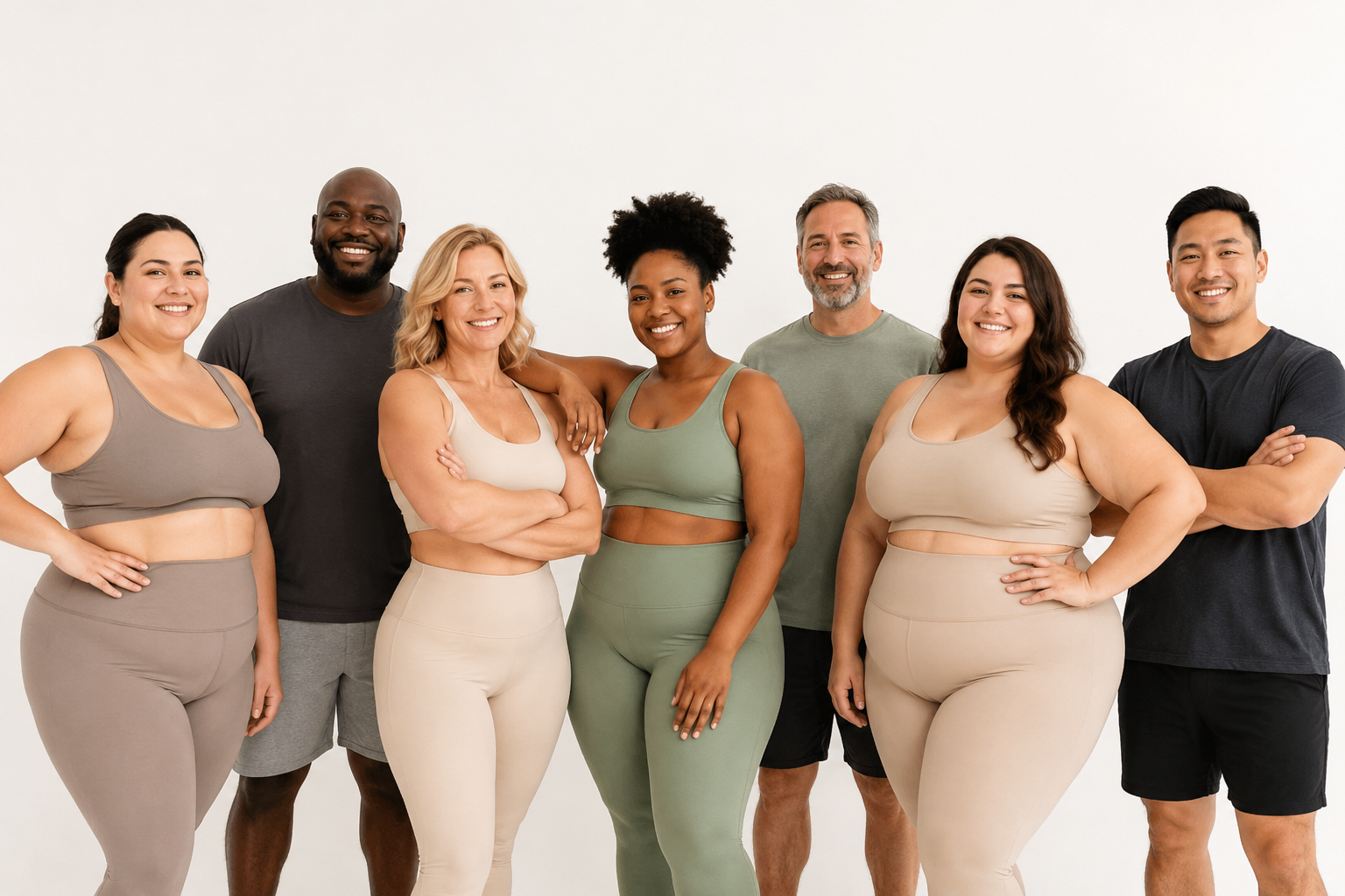 A diverse group of Melyndy members smiling together